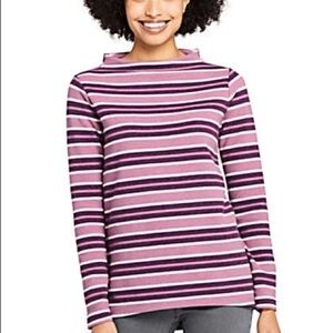 Lands end mockneck pullover